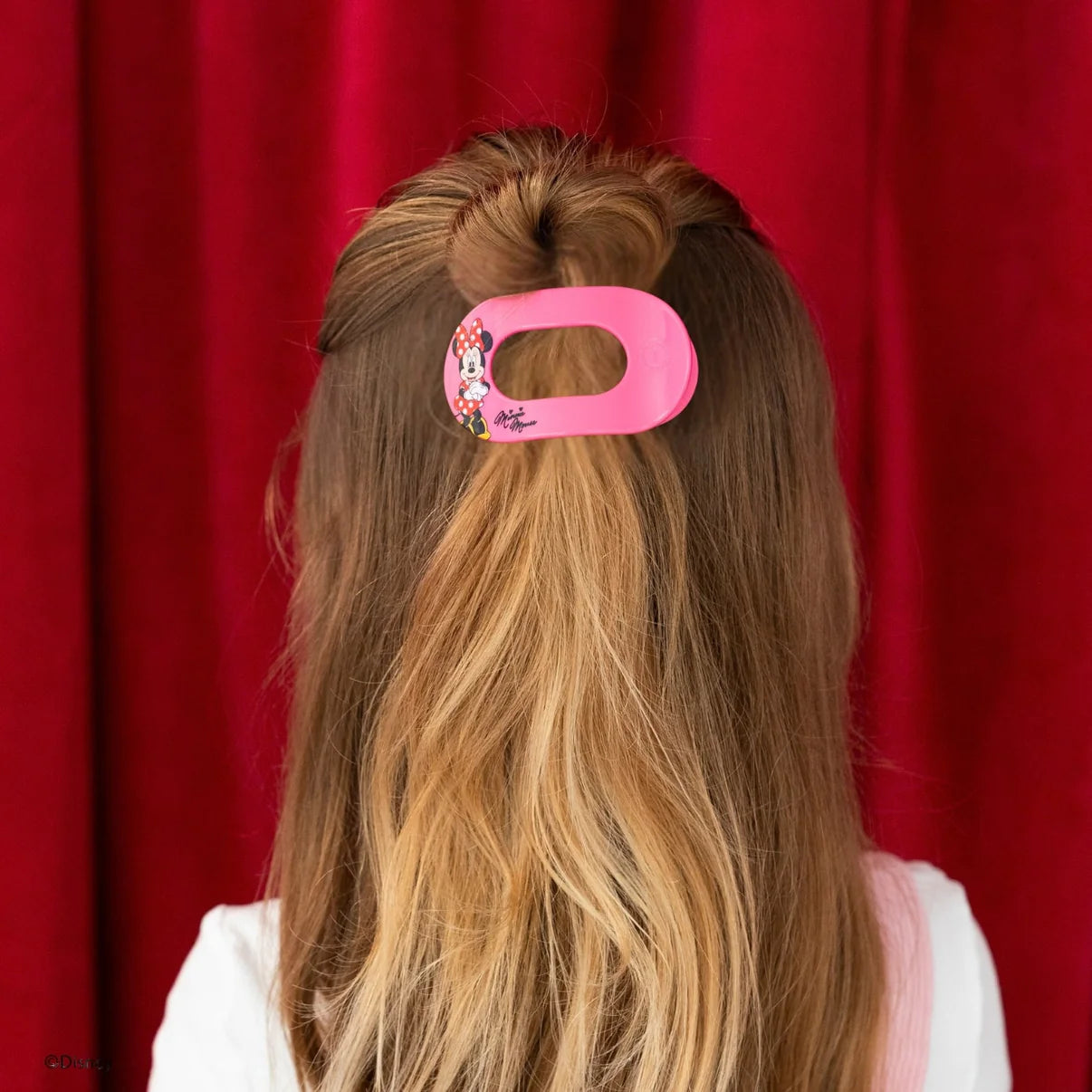 Minnie Mouse Flat Round Hair Clip