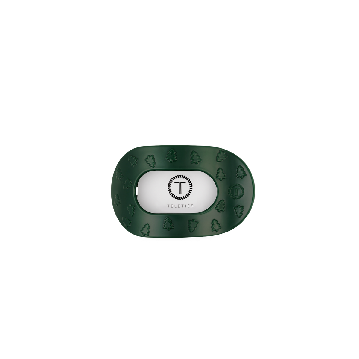 O Christmas Tree Tiny Flat Round Hair Clip