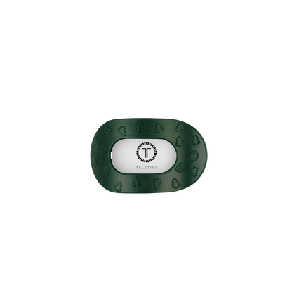 O Christmas Tree Tiny Flat Round Hair Clip