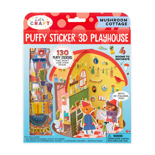 3D Playhouse Puffy Stickers