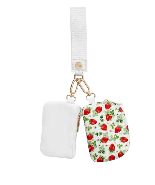 Strawberries Dual Wristlet