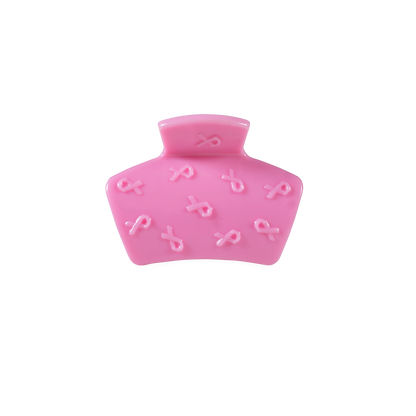Classic Pink Ribbon Petite Claw Clip