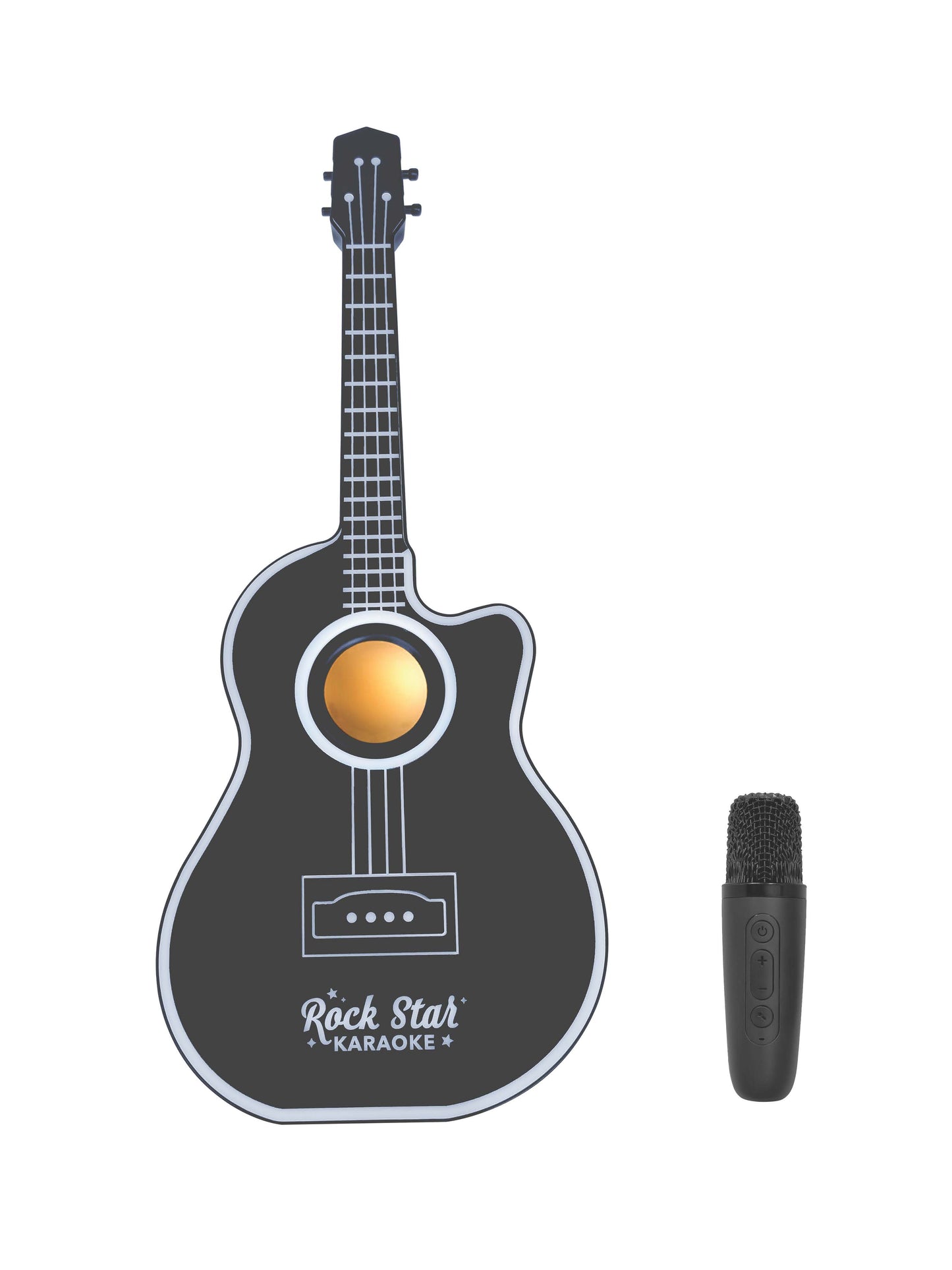 Black LED Guitar Speaker & Mic