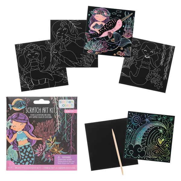 Mermaid Scratch Art Kit