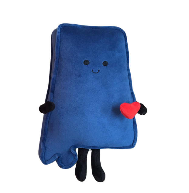 Alabama Navy Stuffed State