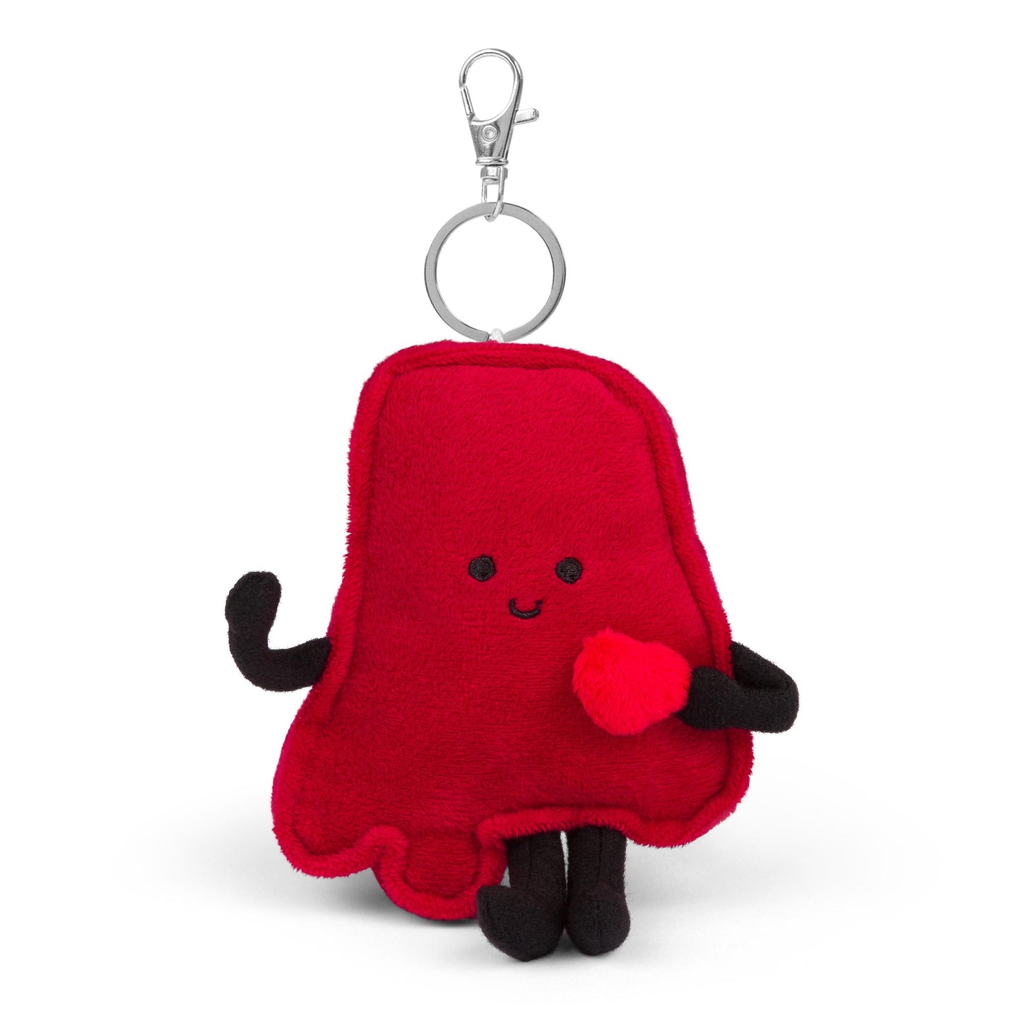 Alabama Stuffed Bag Charm Crimson