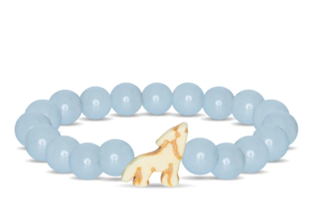 Wolf Aqua Glow Bracelet