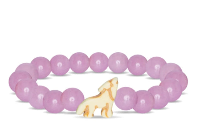 Wolf Lilac Glow Bracelet