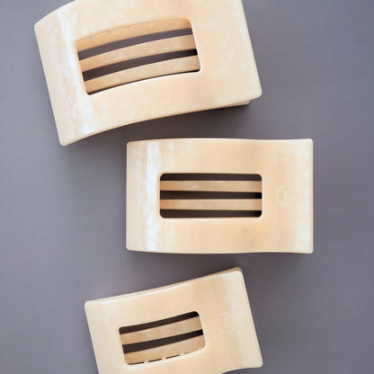 Soft Surf Flat Rectangle Hair Clip