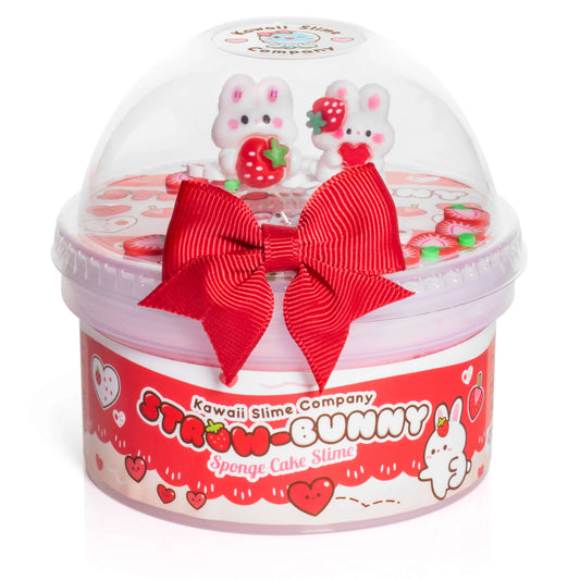 Strawbunny Cake Cloud Slime