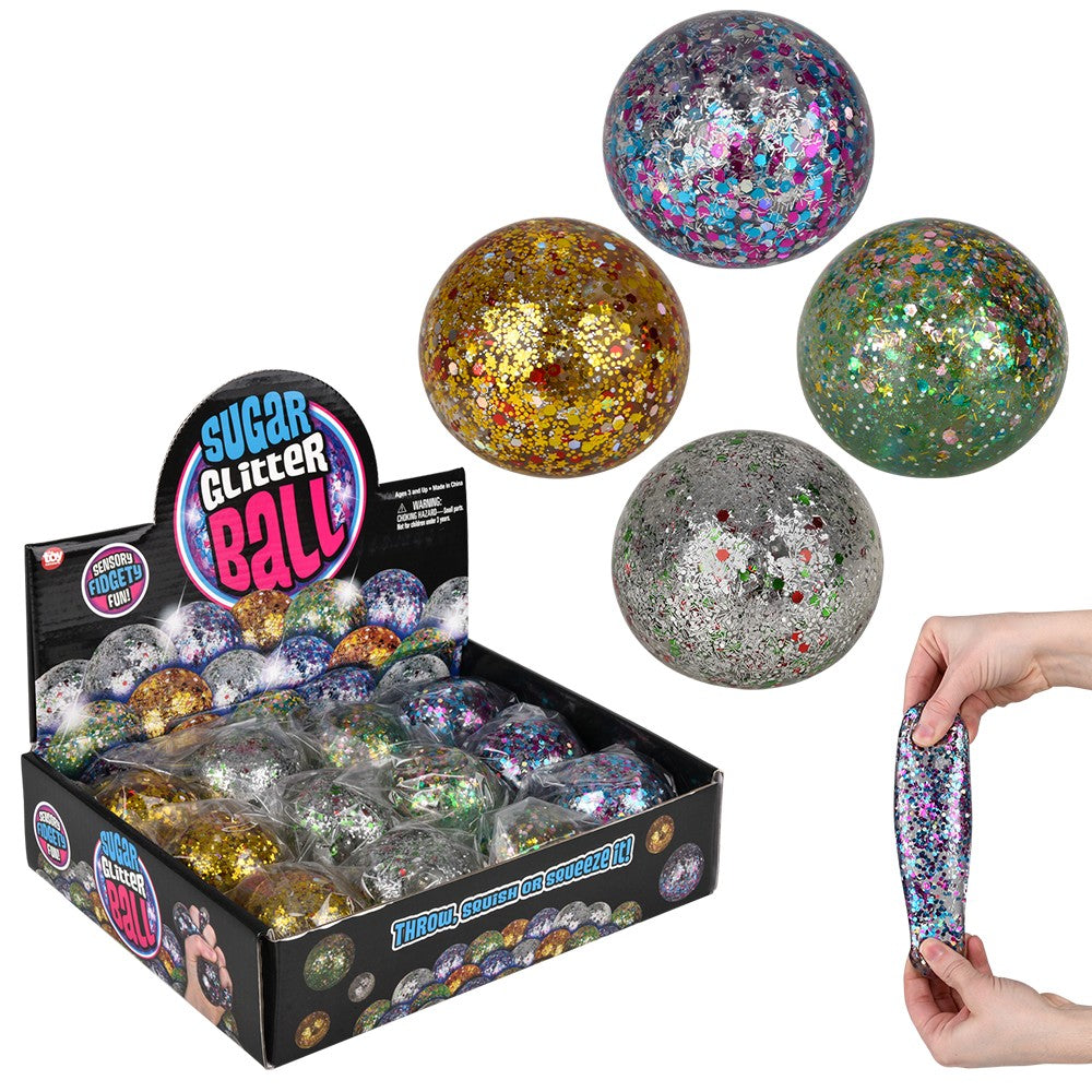 2.4" SPARKLE SQUEEZY SUGAR BALL 12CT