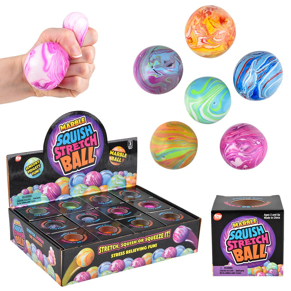 SQUISH AND STRETCH MARBLEIZED YUMMY BALL