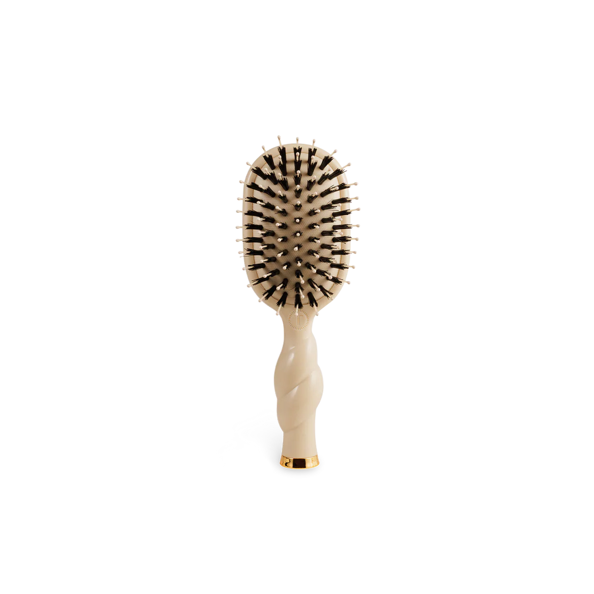 Tan Mini Boar Bristle Hair Brush