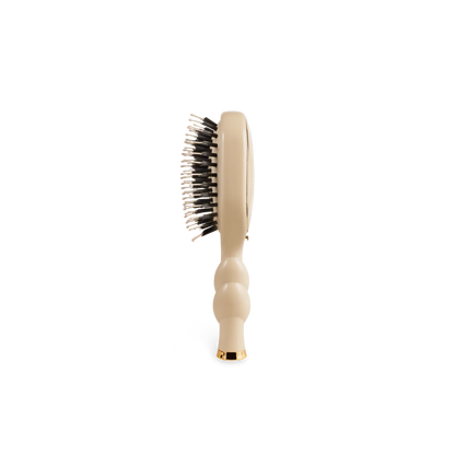 Tan Mini Boar Bristle Hair Brush
