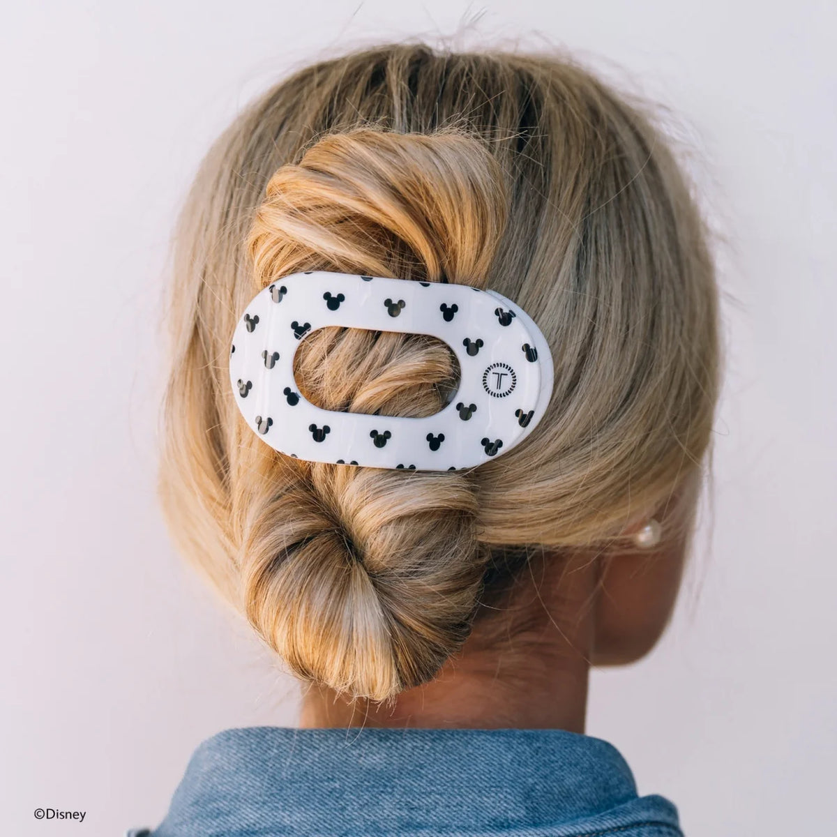 Iconic Mickey Flat Round Hair Clip