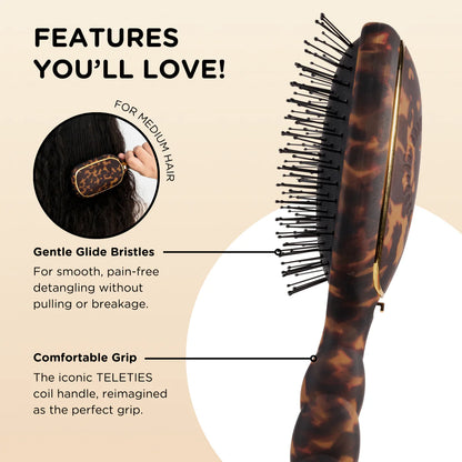 Tortoise Medium Detangler Hair Brush