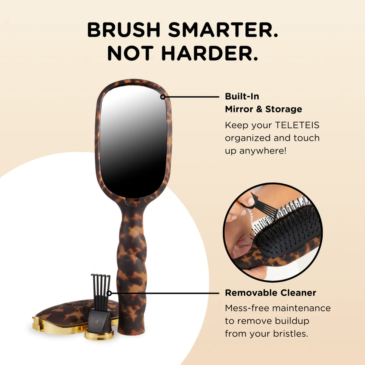 Tortoise Medium Detangler Hair Brush