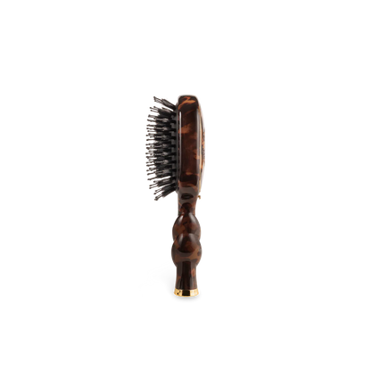 Tortoise Mini Boar Bristle Hair Brush