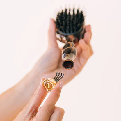 Tortoise Mini Boar Bristle Hair Brush