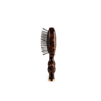 Tortoise Mini Detangler Hair Brush for Medium Hair