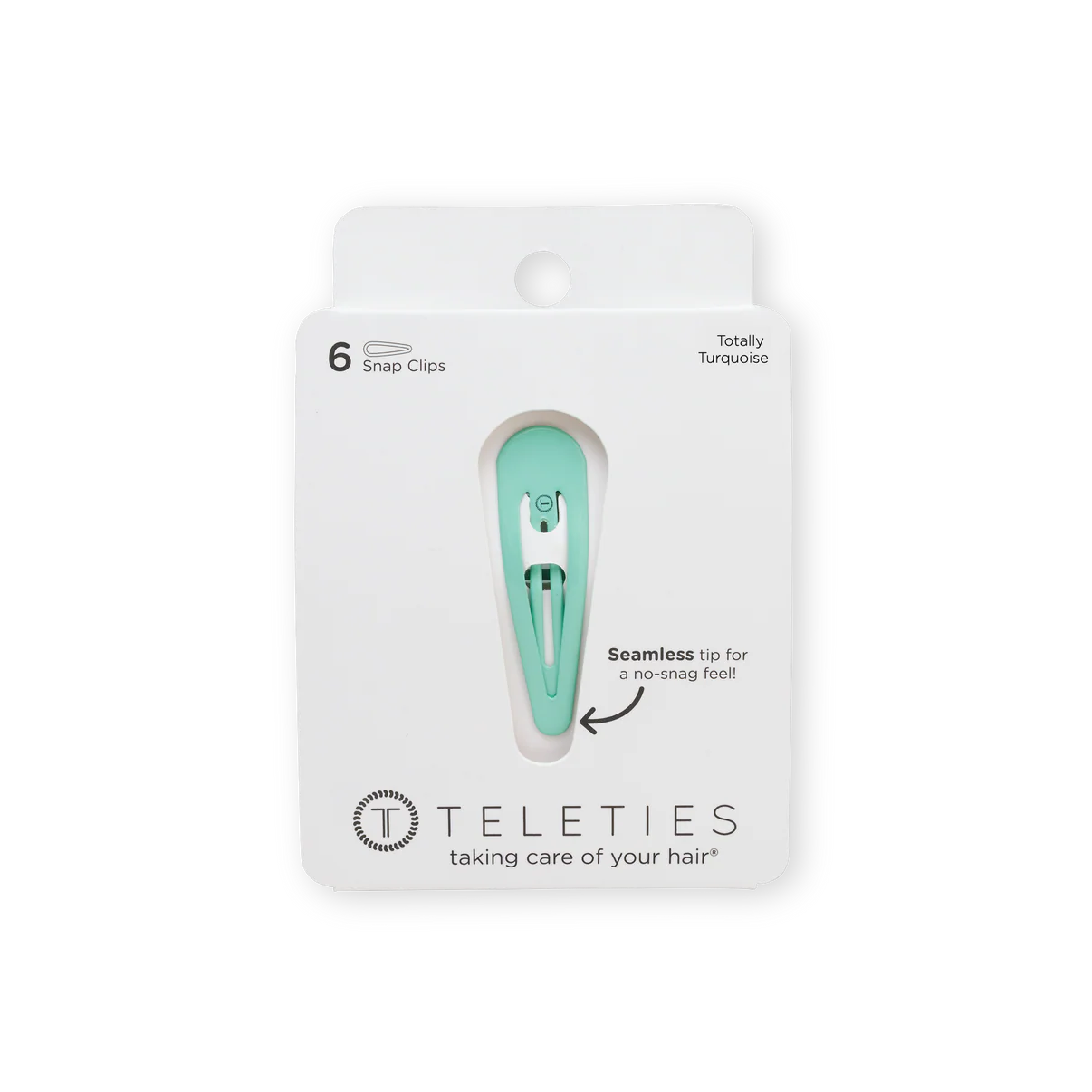 Total Turquoise Snap Clip 6pk