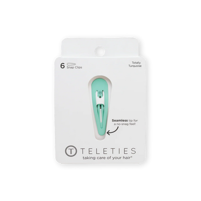 Total Turquoise Snap Clip 6pk