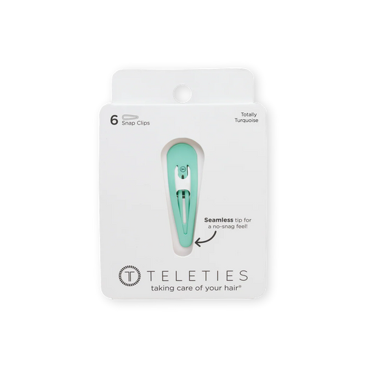 Total Turquoise Snap Clip 6pk