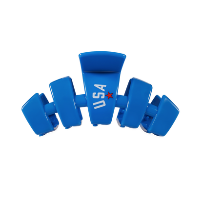 Medium USA Classic Blue Claw Clip