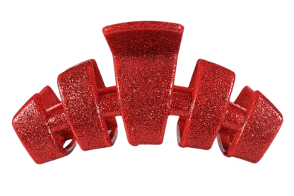 Red Glitter Tiny Classic Clip