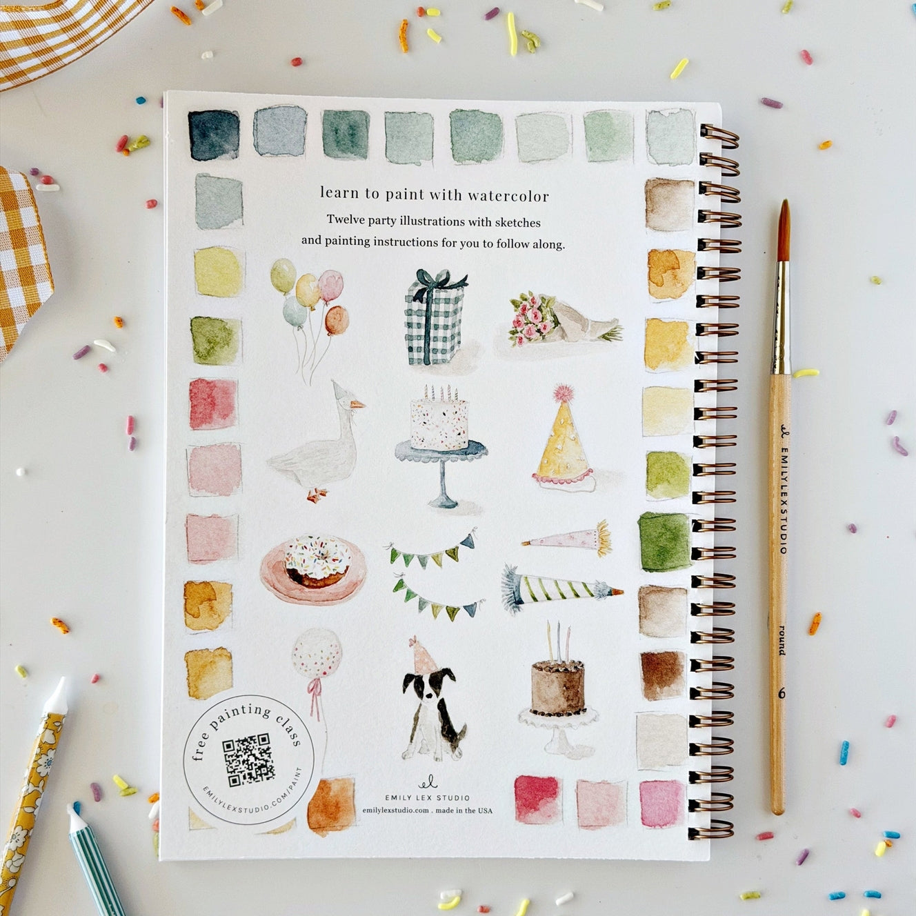 Celebration Watercolor Workbook