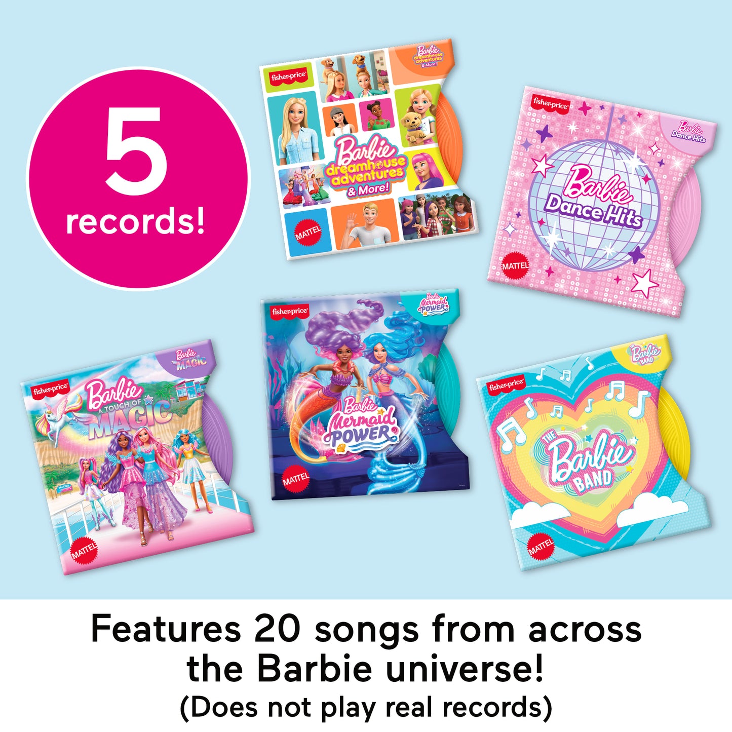 FP BARBIE RECORD PLAYER