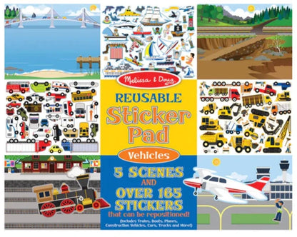 Vehicles Reusable Sticker