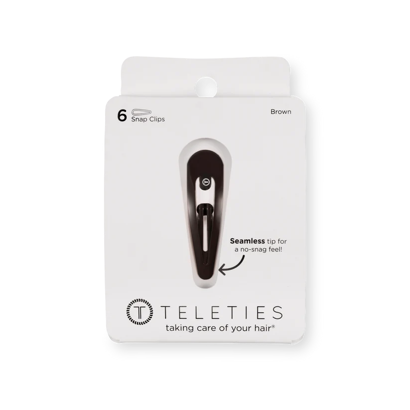 Brown Snap Clip 6pk