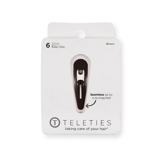 Brown Snap Clip 6pk