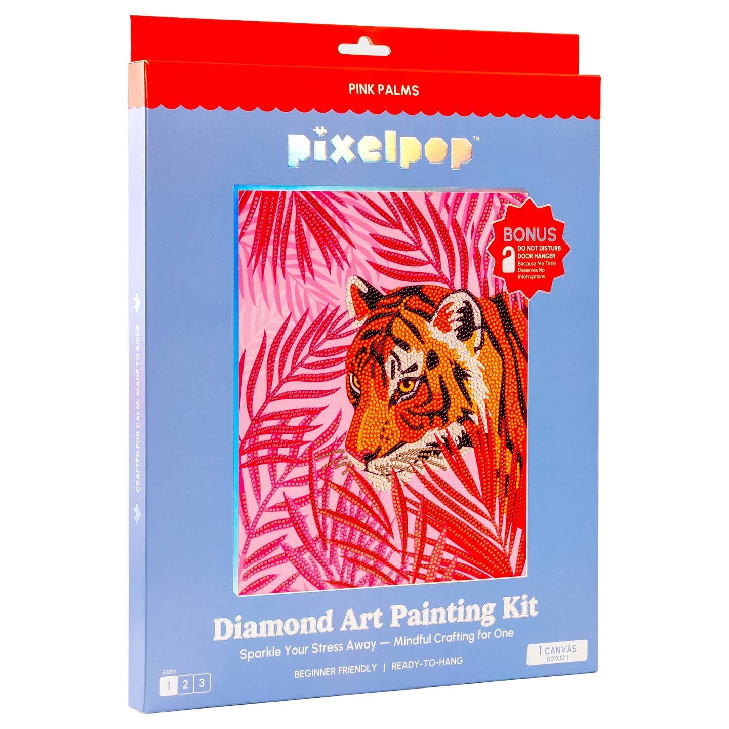 PixelPop™ Pink Palms Diamond Art
