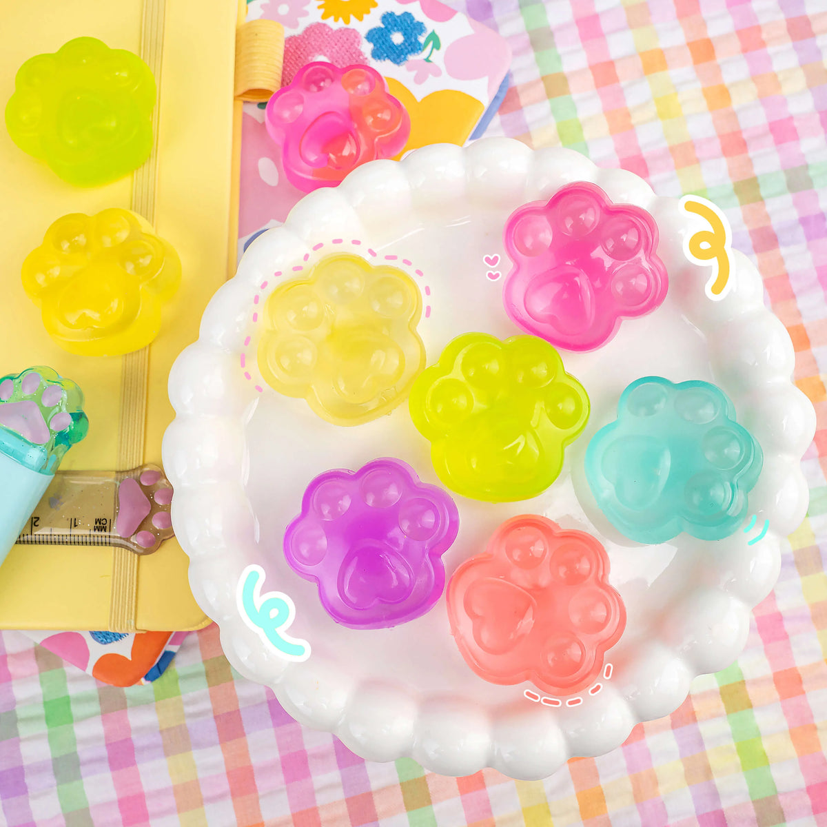 Pearl Kitty Paw Chubby Chibi Squishy