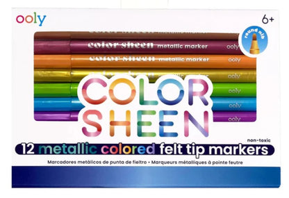 Color Sheen Metallic Colored Felt Tip Markers