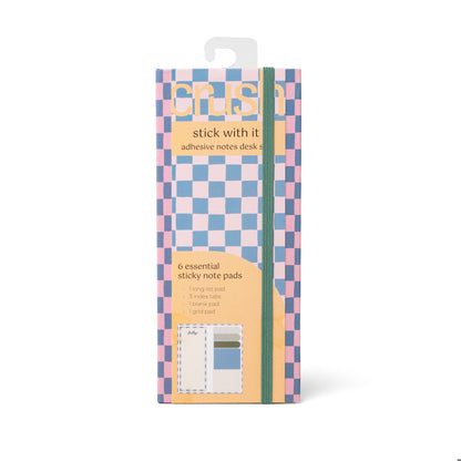 Stick With It Adhesive Notes Desk Set