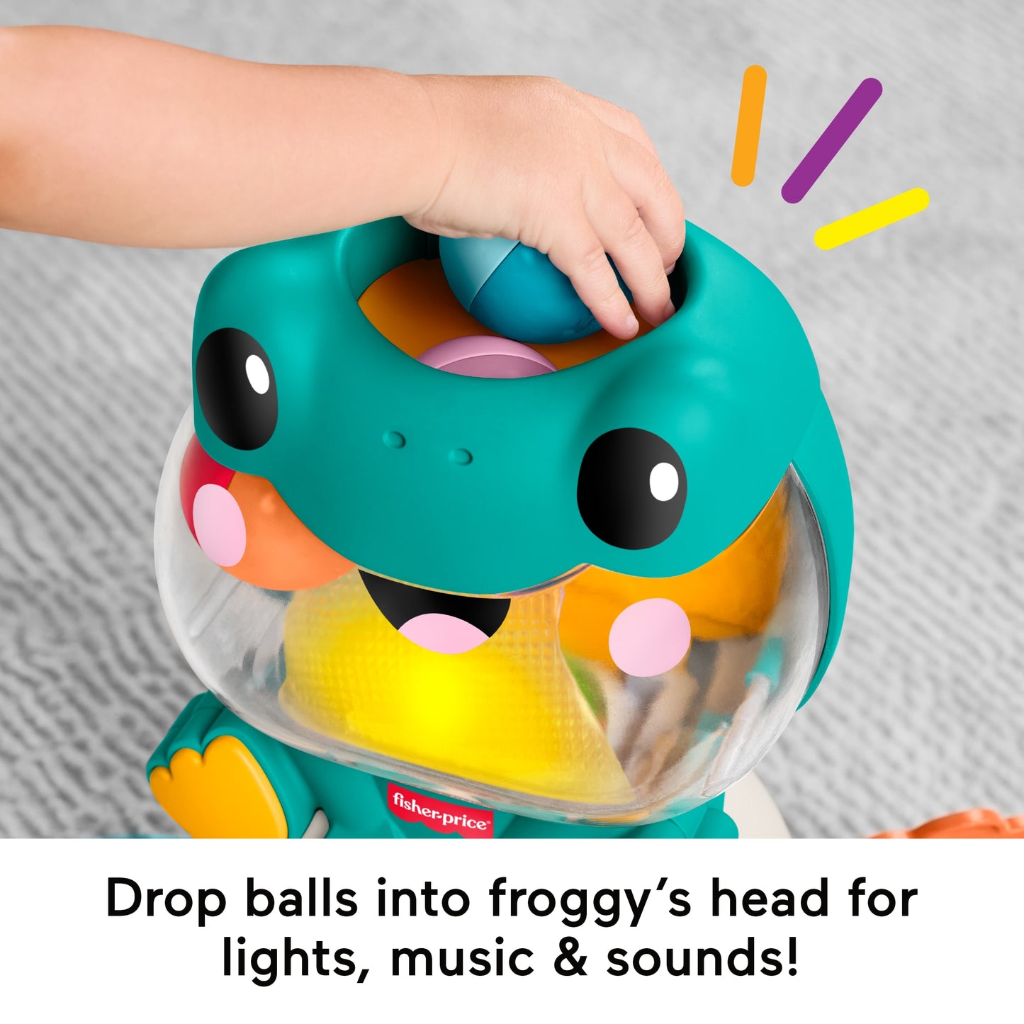 Fisher-Price® Light-Up & Roll Frog