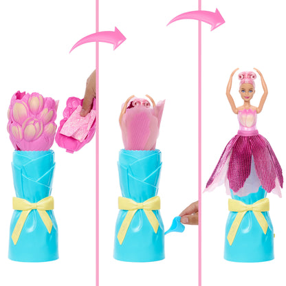 Pink BARBIE® PETAL POP™ Doll and Accessories