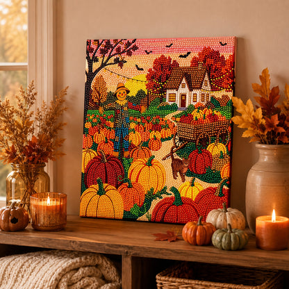 Fall Diamond Art Kit Pumpkin Patch