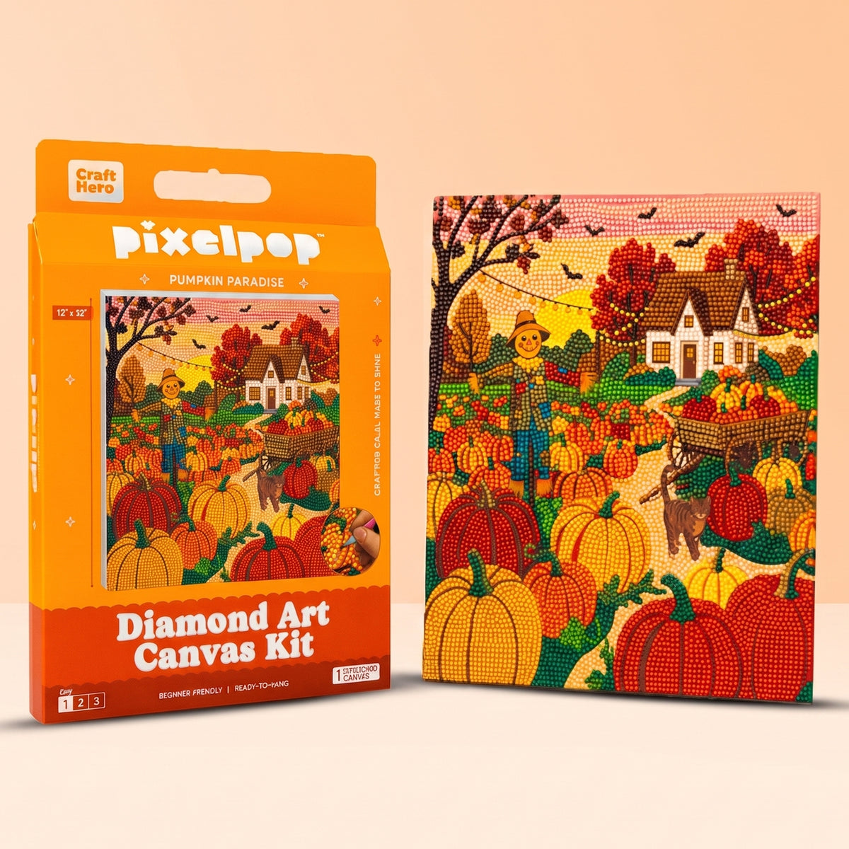 Fall Diamond Art Kit Pumpkin Patch