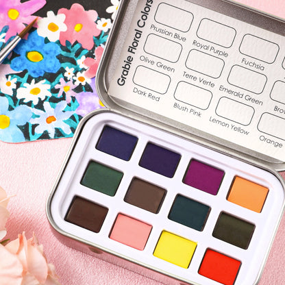 Floral Watercolor Pocket Set