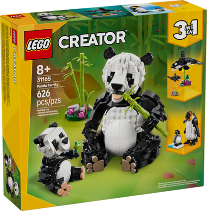 Wild Animals Panda Family