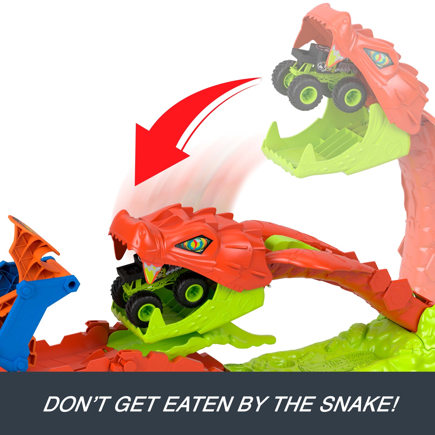HOT WHEELS® Monster Trucks SNAKE SLAM TAKEDOWN™ Playset