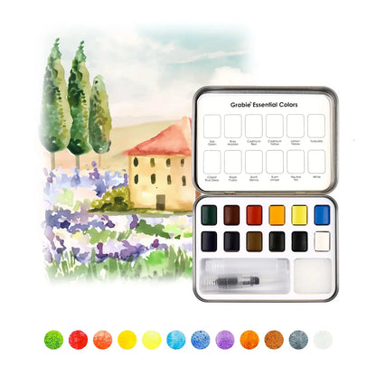 Essential Colors Pocket Watercolor Set