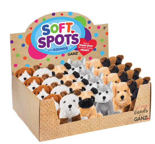 Soft Spot Puppies 5" Ast