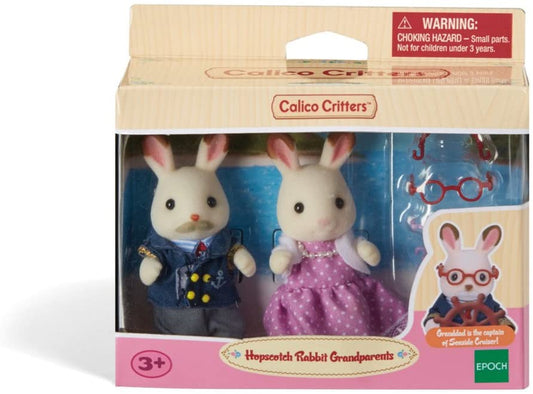 Calico Critters Chocolate Rabbit Grandparents