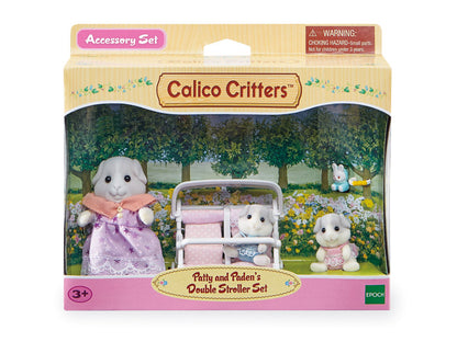 Calico Critters Double Stroller Set