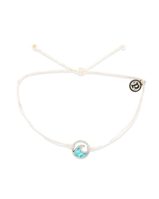 Ombre Wave Charm Bracelet White